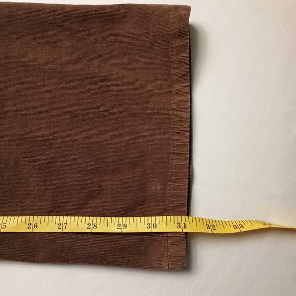 Liz Claiborne Corduroy Jeans Size 10 Mid Rise Boot Cut Brown Color - Picture 8 of 9